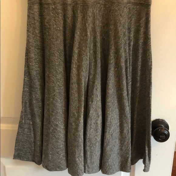 LOFT gray flowy t shirt dress - Picture 2 of 6